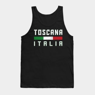 Toscana Italia / Italian Region Typography Design Tank Top